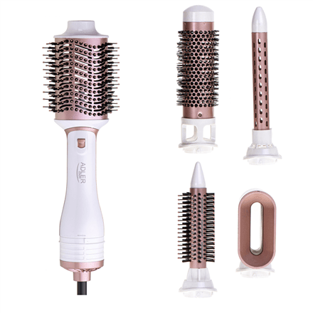 Adler | Hair Styler 5 in 1 | AD 2027 | 1200 W | Pearl White/Rose Gold – nuotrauka 1