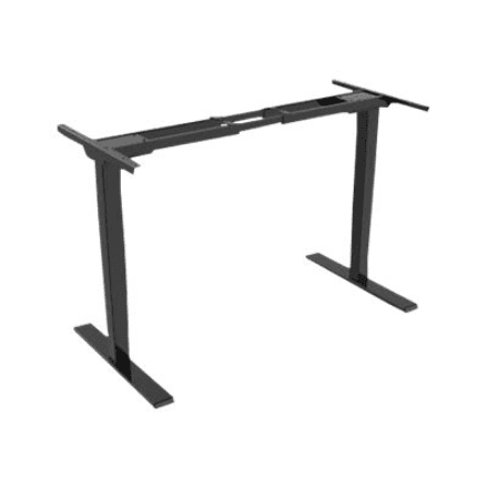 Electrically Height-Adjustable Table Frame, dual motor, 3 levels | 62-127 cm | Black – image 1