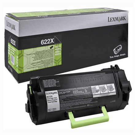 Lexmark 62D2X00 | 622XE Extra High Yield Corporate Cartridge (45k) | Cartridge | Black – image 1