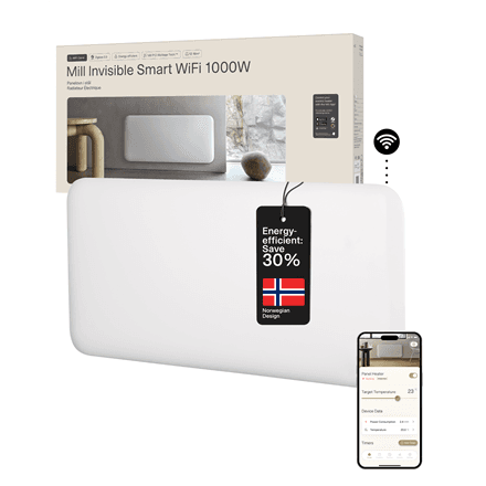 Mill Invisible Smart WiFi Heater · PA1000WIFI4 · Panel Heater – nuotrauka 1