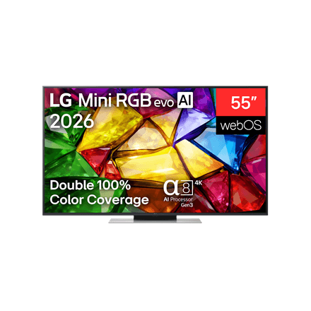 LG 55MRGB87B3B 55" (139 cm) 4K Mini RGB evo Smart TV | LG – nuotrauka 1