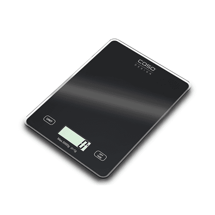 Caso | Kitchen scale | Slim | Maximum weight (capacity) 5 kg | Graduation 1 g | Black – image 1