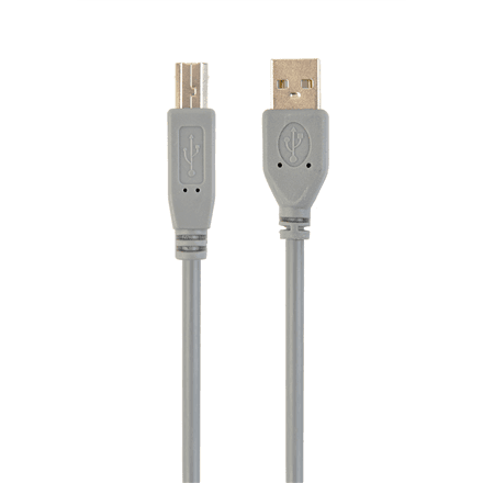 Cablexpert CCP-USB2-AMBM-6G USB 2.0 A-plug B-plug 6ft cable, grey color · Cablexpert · CCP-USB2-AMBM-6G – image 1