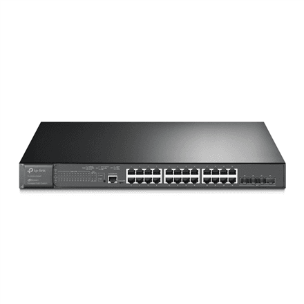 TP-LINK 24-Port Gigabit and 4-Port 10GE SFP+ L2+ Managed Switch with 24-Port PoE+ – image 1