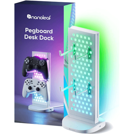 Nanoleaf Pegboard Desk Dock, White | 15 W | RGB – nuotrauka 1