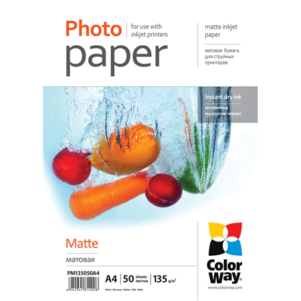 PM135050A4 | 135 g/m² | A4 | A4 | Matte Photo Paper – nuotrauka 1