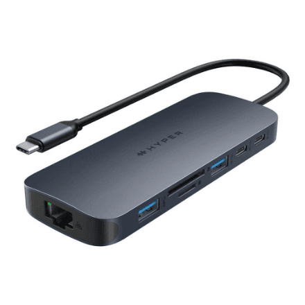 Hyper HyperDrive EcoSmart Gen.2 Universal USB-C 10-in-1 Hub with 140 W PD3.1 Power Pass-thru – nuotrauka 1