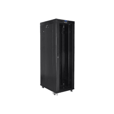 Lanberg Rack cabinet 19" free-standing 42U/800x1000 (flat pack) with glass door, LCD – image 1