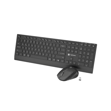 Natec Keyboard and Mouse | Stringray 2 | Keyboard and Mouse Set | Wireless | US | Black – nuotrauka 1