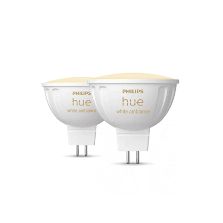 Philips Hue WA 12V MR16, 2pcs pack | GU5.3 | 5.1 W | Warm to cool white light – image 1