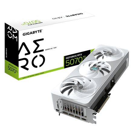 Gigabyte GeForce RTX 5070 Ti AERO OC 16G · NVIDIA · 16 GB – nuotrauka 1
