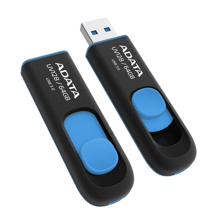 ADATA | UV128 | 64 GB | USB Type-A | Black/Blue – nuotrauka 1