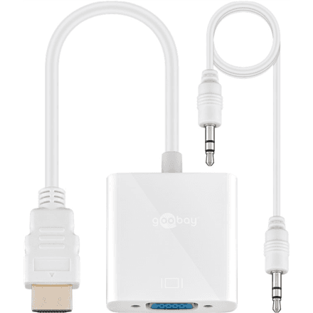 Goobay HDMI/VGA adapter, nickel plated – image 1