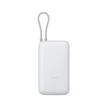 Xiaomi Power Bank 20000mAh (Integrated Cable) | 20000 mAh | Light Gray – nuotrauka 1