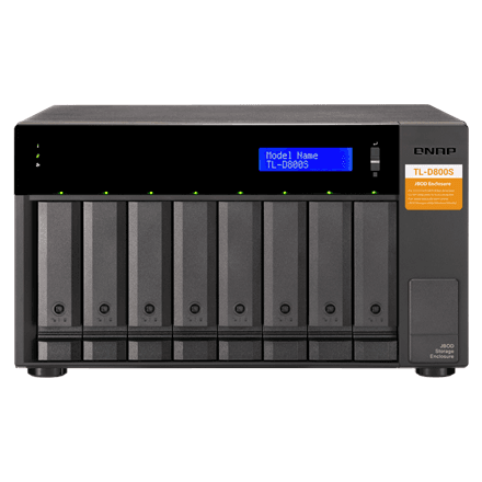QNAP High-performance desktop SATA 6Gbps JBOD storage enclosure | TL-D800S – image 1