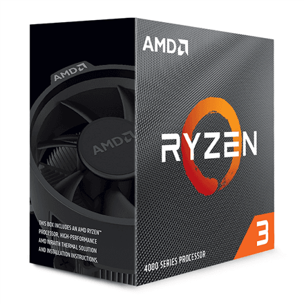 AMD | Ryzen 3 4100 | 3.8 GHz | AM4 | Processor threads 8 | AMD | Processor cores 4 – image 1