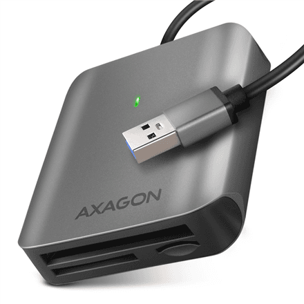 AXAGON Aluminum high-speed USB-A 3.2 Gen 1 memory card reader, 3 slots | CRE-S3 – nuotrauka 1