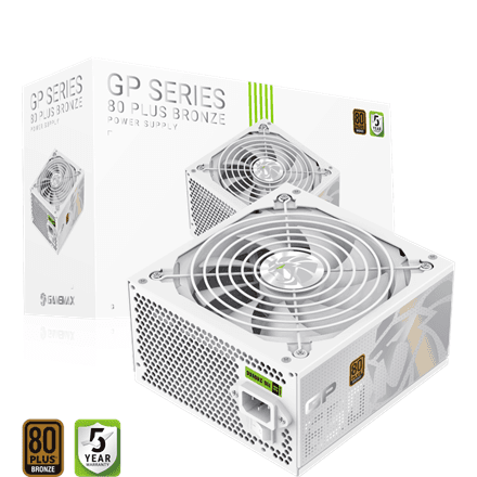 Gamemax PSU | GP 650B WH | 650 W | Bronze | White | Non-Modular – image 1