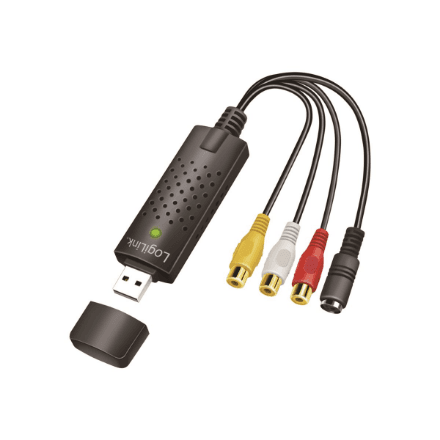 Logilink | USB 2.0 A/V grabber, USB-A/M to 3x RCA + Mini-DIN 5/F, Windows 11 | VG0030A – nuotrauka 1
