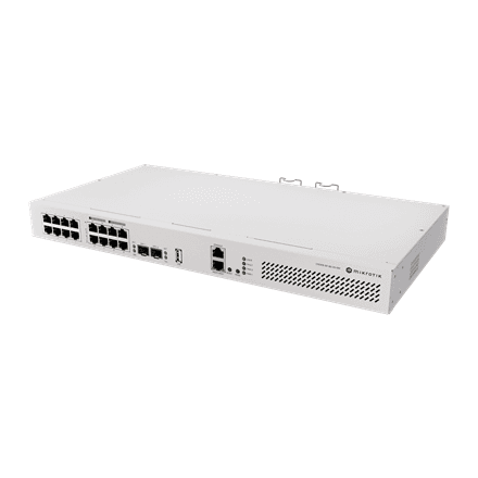 MikroTik | Cloud Router Switch with RouterOS L5, racmount case | CRS418-8P-8G-2S+RM – image 1
