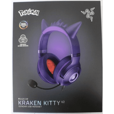 SALE OUT. Razer Kraken Kitty V2 Headset, Pokémon Gengar Ed. · Razer Headset · Kraken Kitty V2 – image 1
