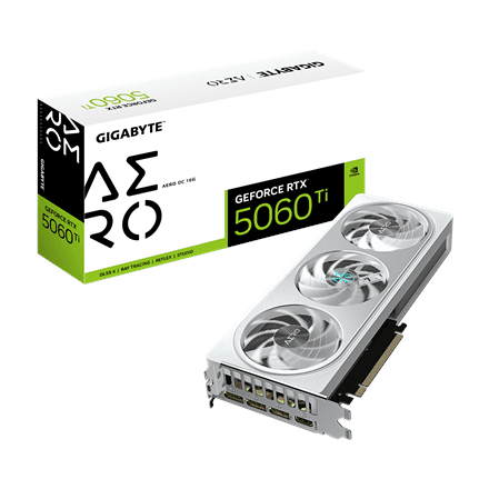Gigabyte GeForce RTX 5060 Ti AERO OC 16G · NVIDIA · 16 GB – image 1
