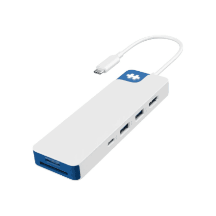 Hyper HyperDrive Flex 8 Port USB-C Hub, White/Blue | HD4102BUGL | HDMI ports quantity 1 – nuotrauka 1