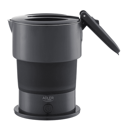 Adler Silicon Travel Kettle | AD 1377 | Travel Kettle | 600 W | 0.6 L | Silicon | Grey – nuotrauka 1