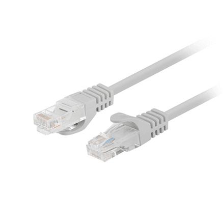 Lanberg | Patchcord CAT.6 UTP Fluke Passed | PCU6-10CC-0025-S | 0.25 m | Grey – image 1