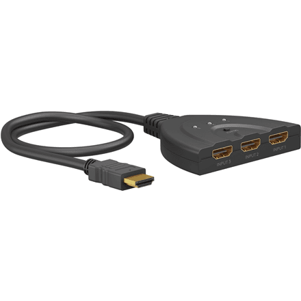 Goobay HDMI Switch 3 to 1 (4K @ 30 Hz) – image 1