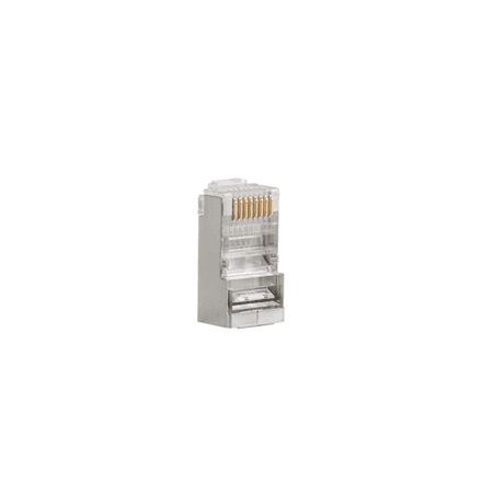 Lanberg | RJ45 CAT.6 FTP Plug 8P8C PASS Through Type, 100 pcs | PLS-6000EZ | Transparent – nuotrauka 1