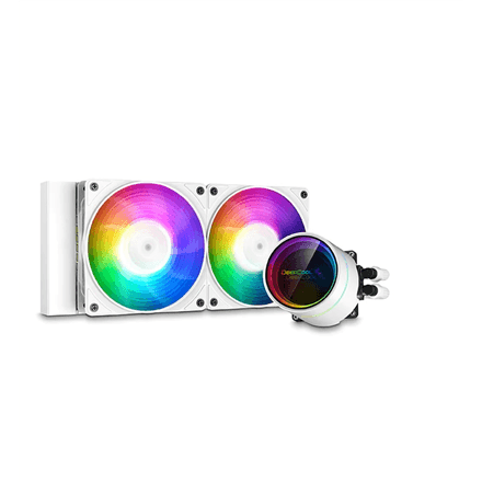 Deepcool | CASTLE 240EX A-RGB | White | Intel, AMD | CPU Liquid Cooler – image 1