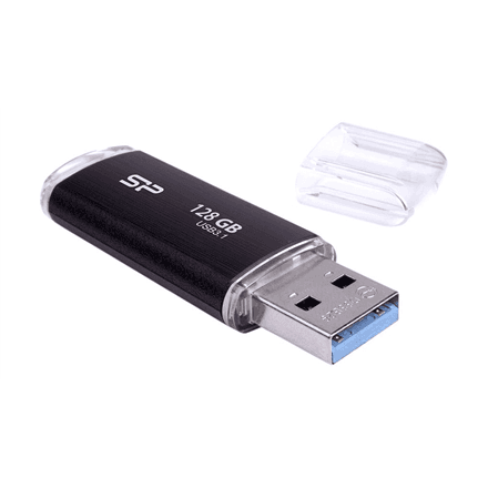Silicon Power | USB 3.1 Flash Drive | Blaze B02 | 128 GB | USB Type-A | Black – image 1