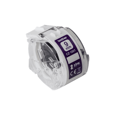 Brother | CZ-1001 | White | Full colour continuous label roll | 5 m | 0.9 cm – image 1