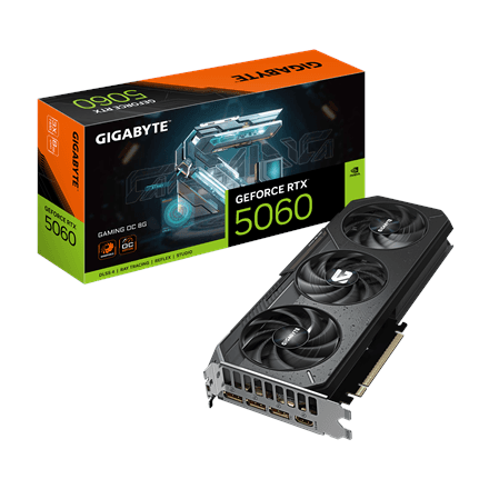 Gigabyte GeForce RTX 5060 GAMING OC 8G · NVIDIA · 8 GB – image 1