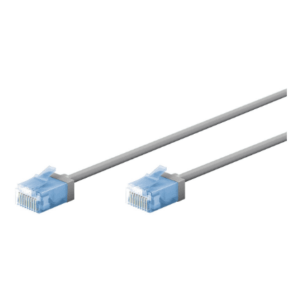 Goobay 74219 Ultra-Flexible CAT 6A Patch Cable, Slim, U/UTP, 0,15 m, Grey | Goobay – nuotrauka 1