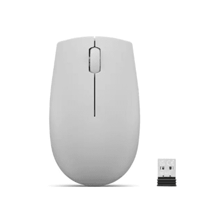 Lenovo | Compact Mouse with battery | 300 | Wireless | Arctic Grey – image 1