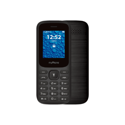 myPhone 2220 (Black) Dual SIM 1.77" TFT 128x160/32MB/microSD/2G | myPhone – nuotrauka 1