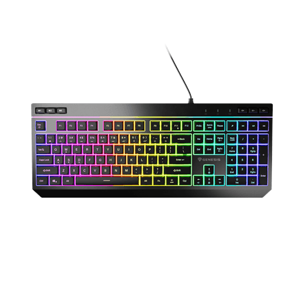 Genesis | Rhod 530 | Membrane Gaming Keyboard | Wired | US | Black – nuotrauka 1