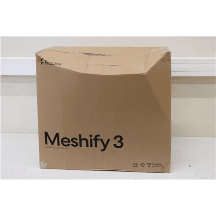 SALE OUT. Fractal Design Meshify 3 Ambience Pro RGB Black TG · Fractal Design Meshify 3 · Ambience Pro RGB Black TG Light Tint – image 1
