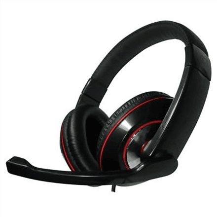 Gembird | MHS-001-GW | Stereo headset | Built-in microphone | 3.5 mm | Glossy black – image 1