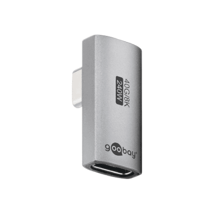 Goobay 74443 USB-C Adapter Vertical 90° Rotated, USB4 – nuotrauka 1