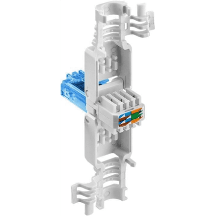 Goobay 59227 Tool-free RJ45 network connector CAT 6A UTP unshielded | for 3 different cable OD: up to 5.2mm/ 6.4mm/ 7.5mm UTP unshielded with strain relief with cable reducer that can be used for three different cable... – image 1