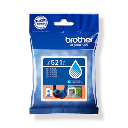 Brother LC521C | Ink Cartridges | Cyan – image 1