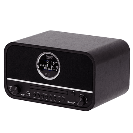 Camry | Retro Radio | CR 1182 | AUX in | Black – image 1