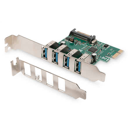 Digitus USB 3.0, 4 Port, PCI Express Add-On card 4 Ports A/F External, VL805 chipset – image 1