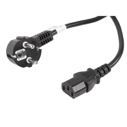 Lanberg | CEE 7/7 to IEC 320 C13 Power Cord | CA-C13C-11CC-0100-BK – nuotrauka 1