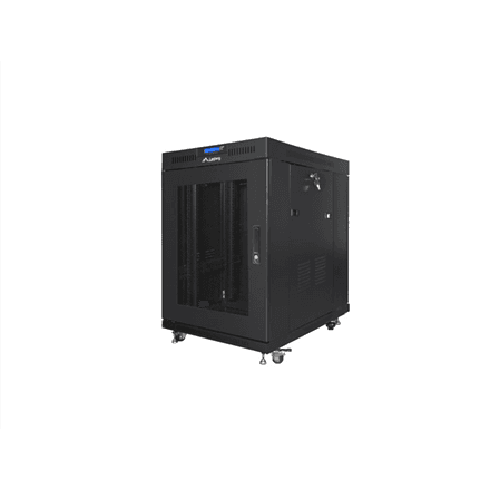 Lanberg Rack cabinet 19" free-standing 15U/800x1000 (flat pack) with mesh door, LCD – nuotrauka 1