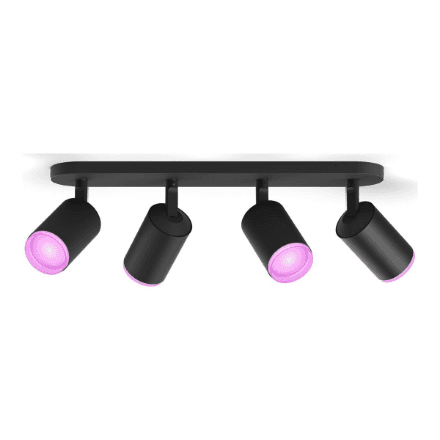 Philips Hue WCA Fugato Spotlight | GU10 | 4x5.7 W | 2000-6500 Hue White Colour Ambiance – nuotrauka 1