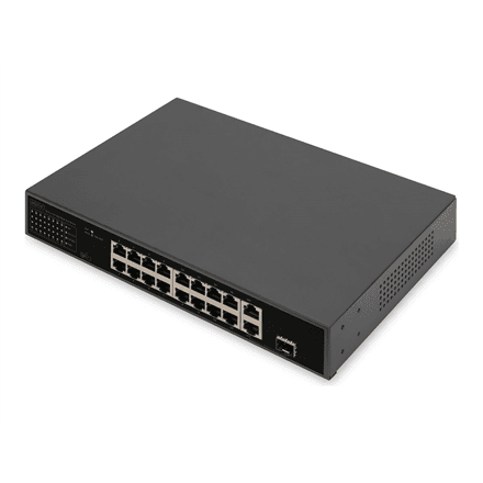 Digitus 16 Port Fast Ethernet PoE Switch – nuotrauka 1